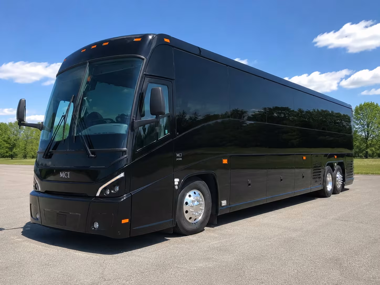 south gate 56 passenger charter bus rental
